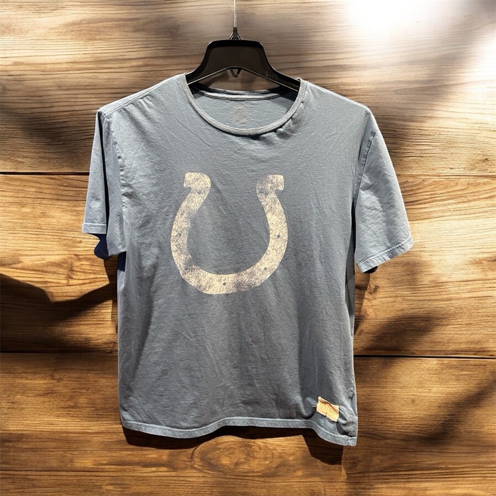 Indianapolis Colts NFL Throwback Vintage Rustic Team  Logo XL Missing Tag